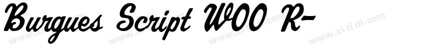 Burgues Script W00 R字体转换